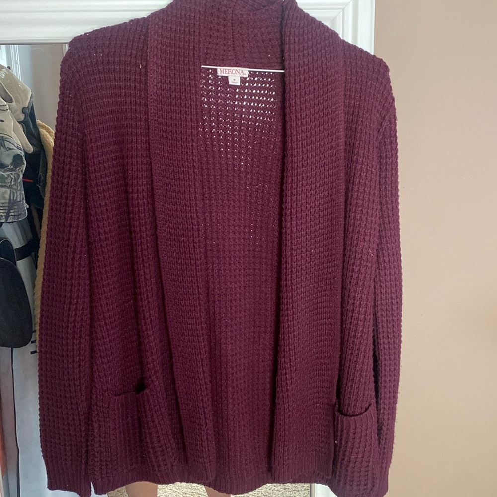 Plum cardigan